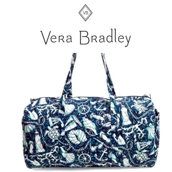 Vera Bradley Shore Enough large traveler duffel bag NWOT - Picture 1 of 14